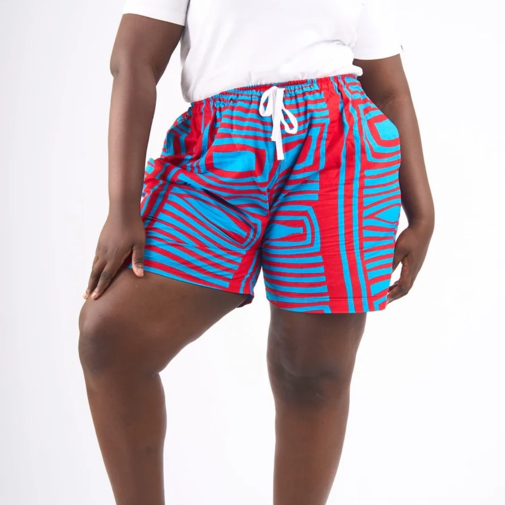 NWT YEVU Monochrome New Wave Comfy Shorts L